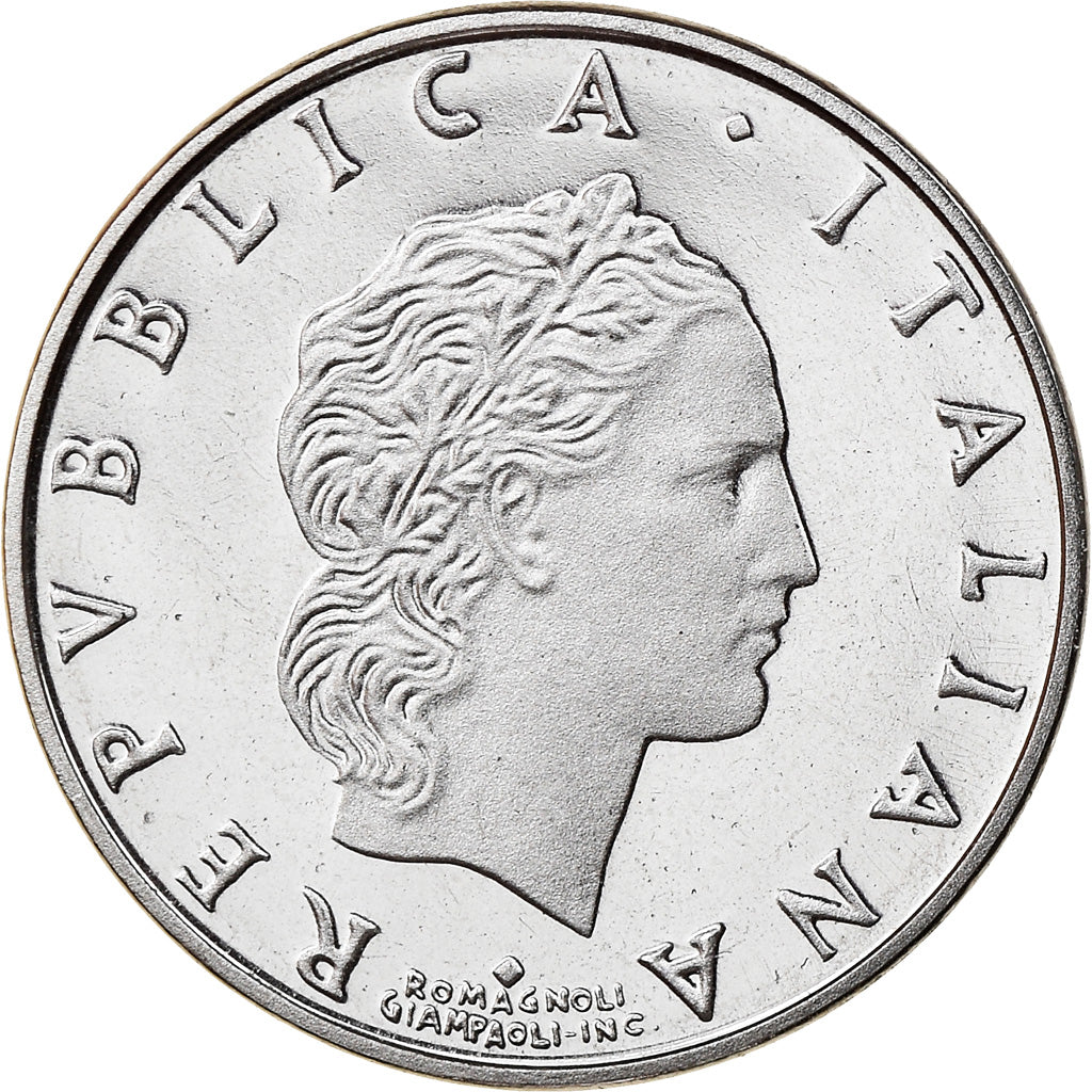 Münze, Italien, 50 Lire, 1991, Rome, Proof, STGL, Stainless Steel, KM:95.2