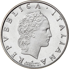 Münze, Italien, 50 Lire, 1991, Rome, Proof, STGL, Stainless Steel, KM:95.2
