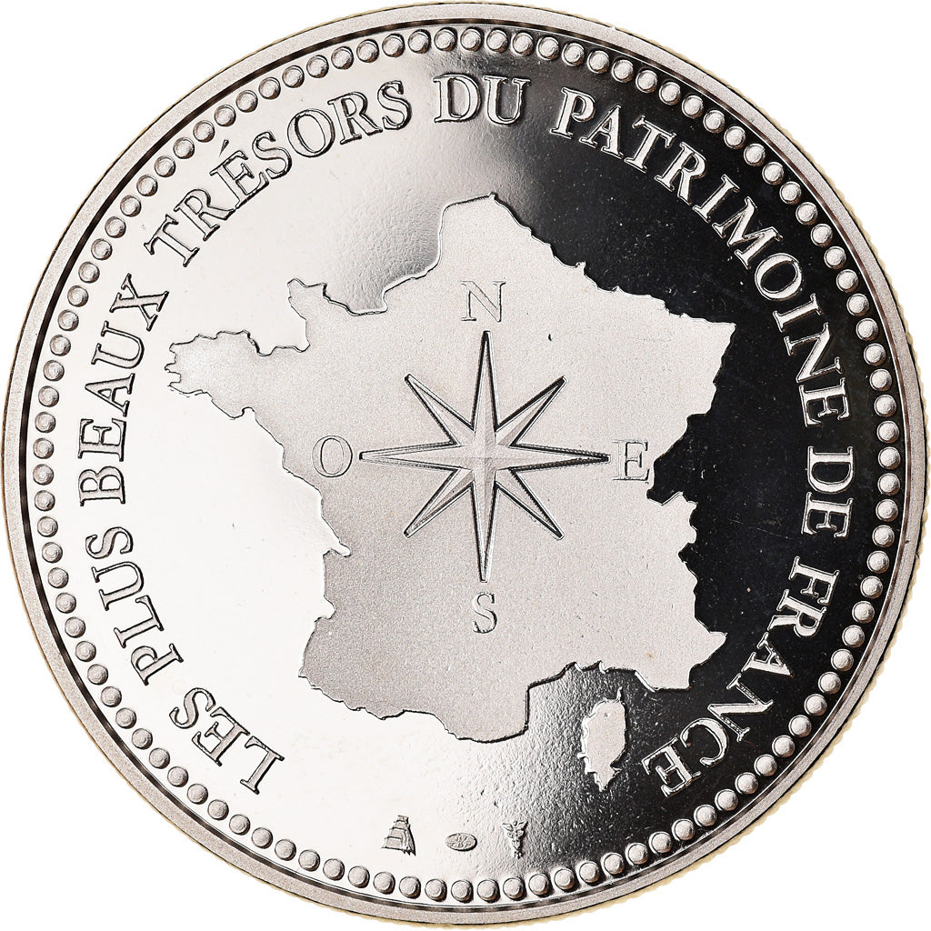 Francia, medaglia, Pyramide du Louvres, Paris, FDC, Rame-nichel