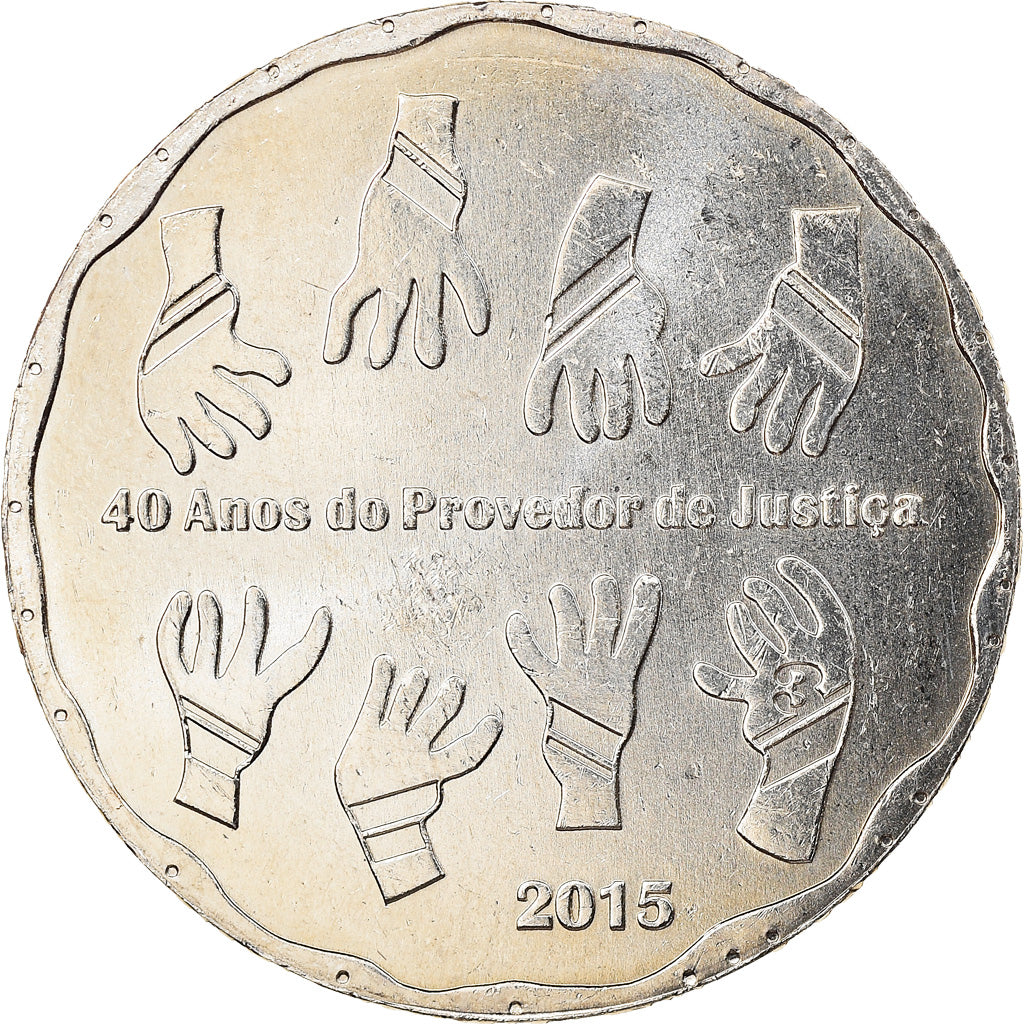 Portugal, 2-1/2 Euro, 70 Years of peace in Europe, 2015, SUP+, Copper-nickel