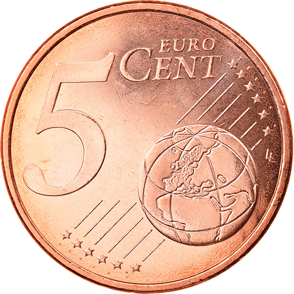 España, 5 Euro Cent, 2018, FDC, Cobre chapado en acero