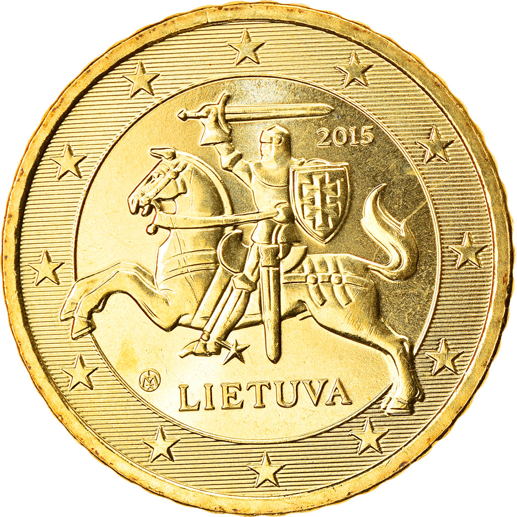 Lituania, 50 Euro Cent, 2015, SPL+, Nordic gold