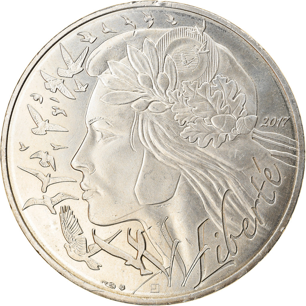France, 20 Euro, Marianne, 2017, MS(64), Silver