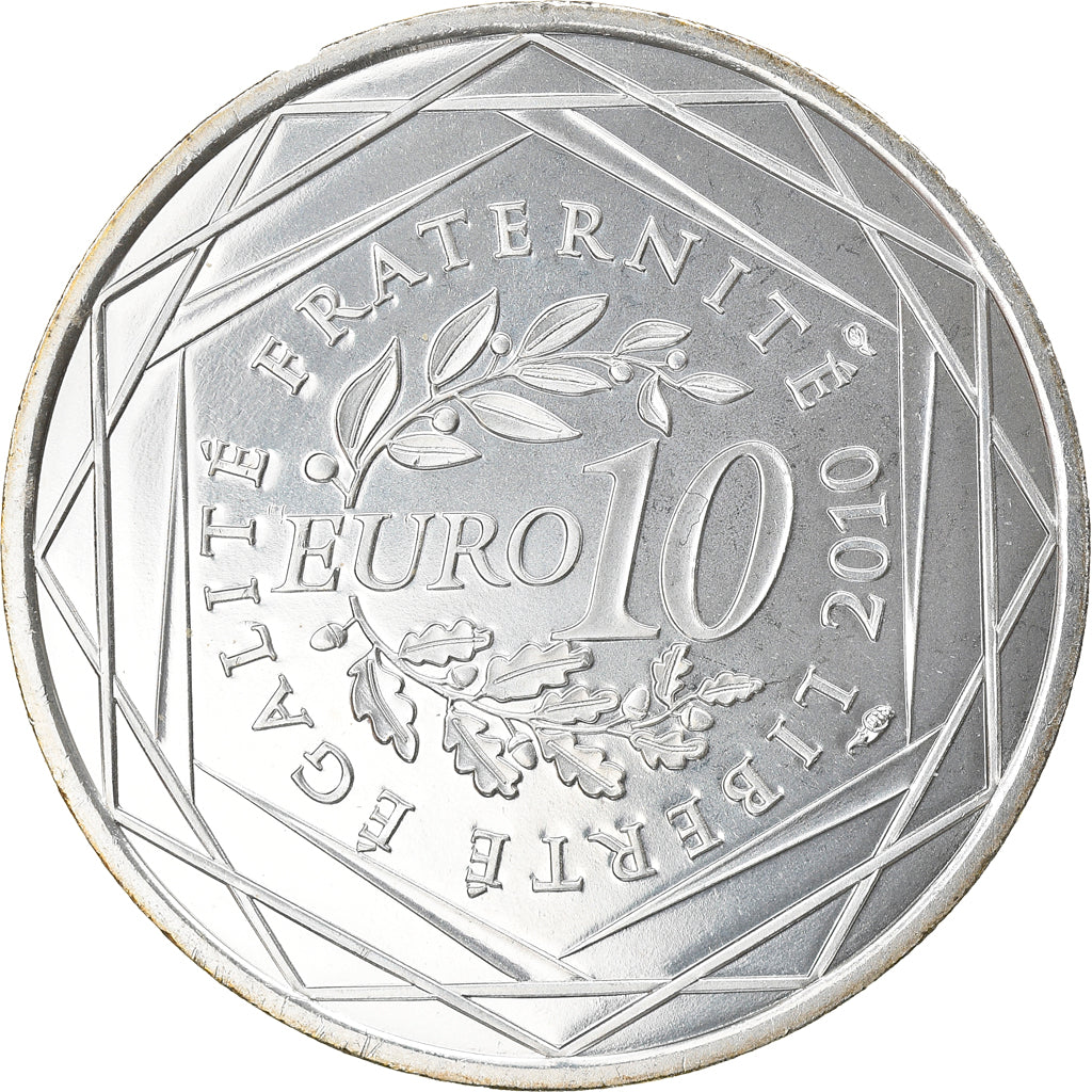 Frankreich, 10 Euro, Basse Normandie, 2010, Paris, UNZ+, Silber, KM:1647