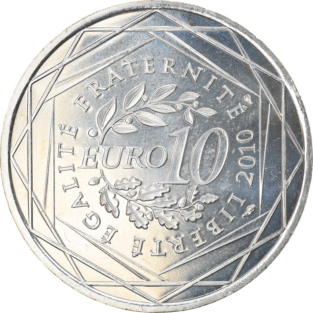 Frankreich, 10 Euro, Centre, 2010, UNZ+, Silber