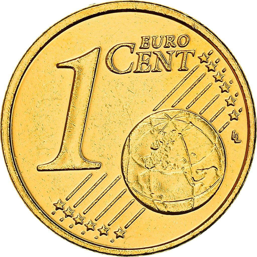 Irlanda, 1 Centime, Celtic harp, 2009, golden, SC, Cobre chapado en acero