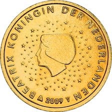 Netherlands, 2 Centimes, Reine Beatrix, 2009, golden, MS(63), Silver Plated