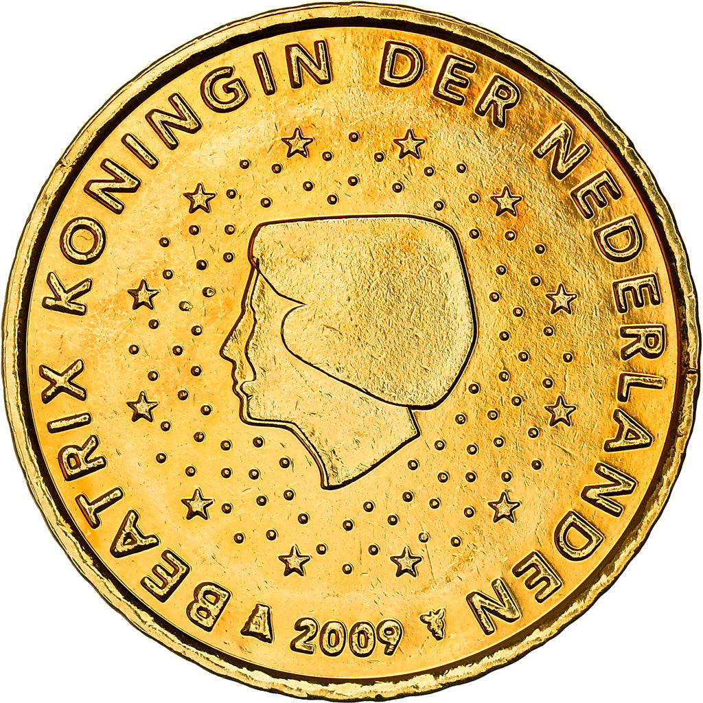 Pays-Bas, 50 Centimes, Reine Beatrix, 2009, golden, SPL, Or nordique
