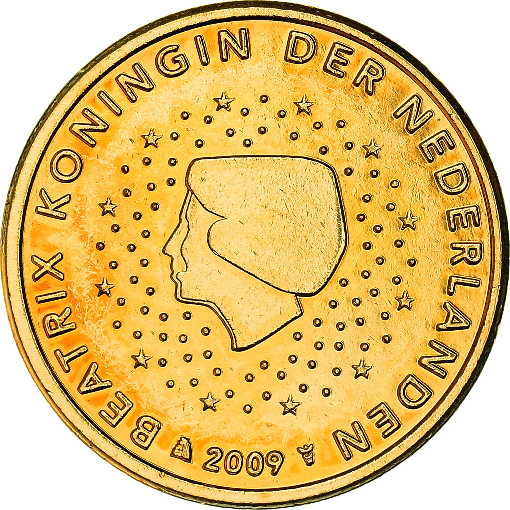 Nederland, 5 Centimes, Reine Beatrix, 2009, golden, UNC-, Silver Plated Copper