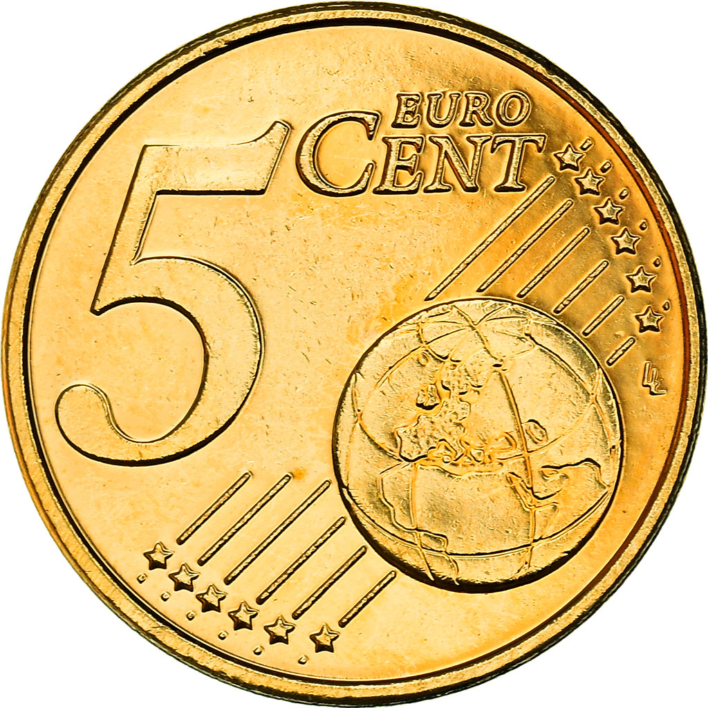 Nederland, 5 Centimes, Reine Beatrix, 2009, golden, UNC-, Silver Plated Copper