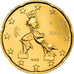 Italië, 20 Centimes, Boccioni's sculpture, 2006, golden, UNC-, Nordic gold