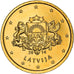 Latvia, 10 Centimes, large coat of arms of the Republic, 2014, golden, UNZ