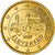 Eslovaquia, 50 Euro Cent, Bratislava Castle, 2009, golden, SC, Nordic gold