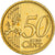 Eslovaquia, 50 Euro Cent, Bratislava Castle, 2009, golden, SC, Nordic gold
