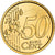 Hiszpania, 50 Euro Cent, Miguel de Cervantes, 2001, golden, MS(63), Nordic gold