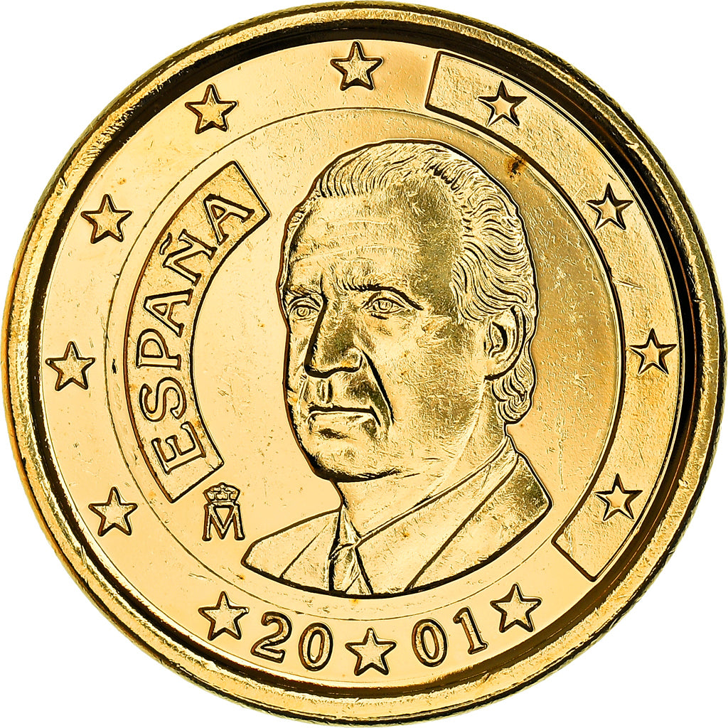España, 1 Euro, Juan Carlos I, Présidence de l'Union Européenne, 2001