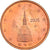 Itália, 2 Euro Cent, The Mole Antonelliana, 2005, MS(64), Aço Cromado a Cobre