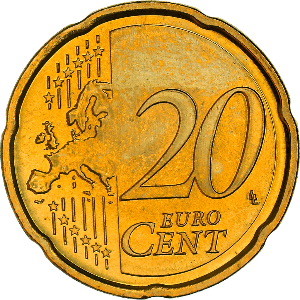 Slovenië, 20 Euro Cent, A pair of Lipizzaner horses, 2007, UNC, Nordic gold