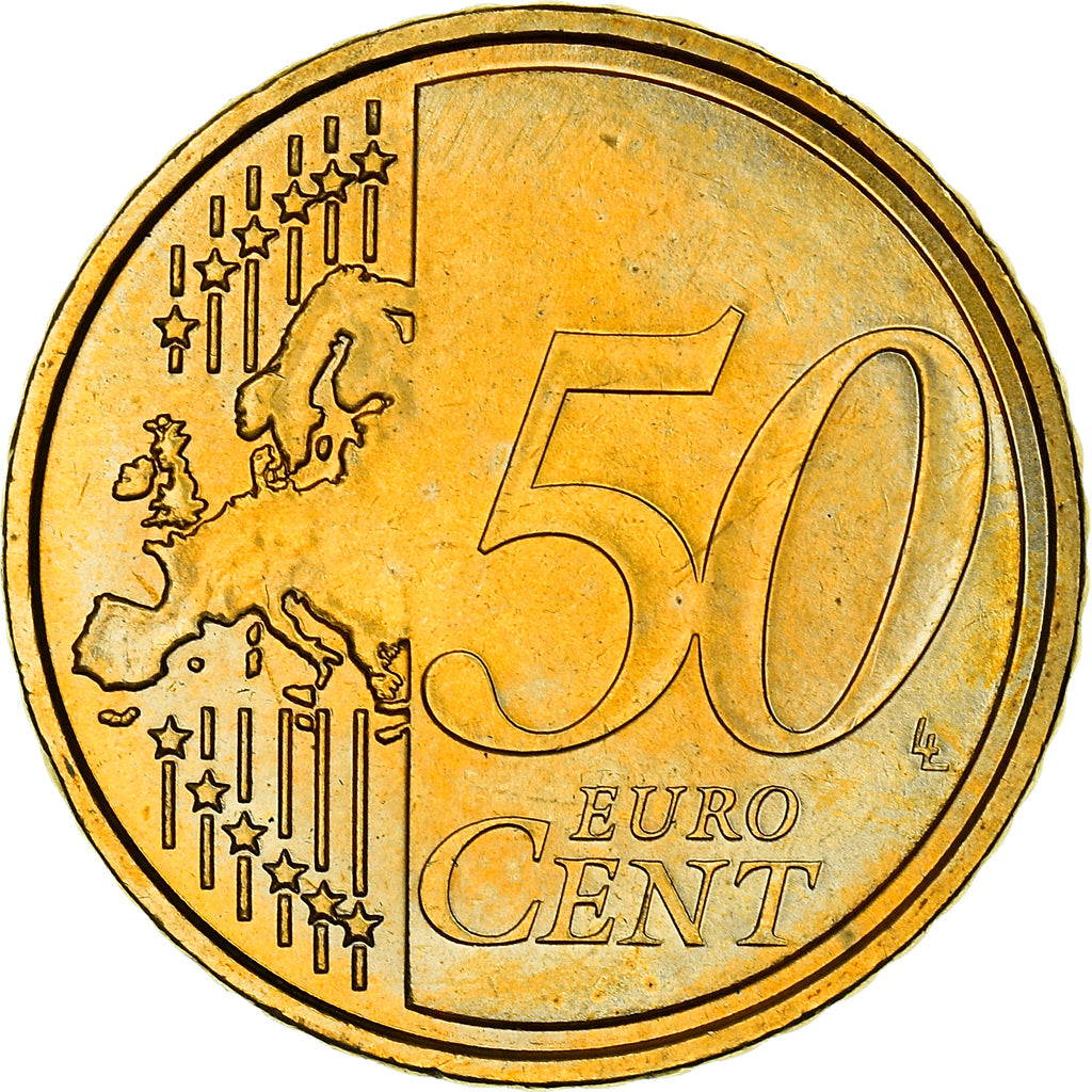 Malta, 50 Euro Cent, The arms of Malta, 2008, SC+, Nordic gold