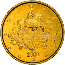 Italien, 50 Euro Cent, The Equestrian Statue of Marcus Aurelius, 2002, UNZ+