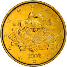 Italy, 50 Euro Cent, The Equestrian Statue of Marcus Aurelius, 2002, MS(64)