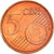 Itália, 5 Euro Cent, The Flavius amphitheatre, 2002, MS(64), Aço Cromado a