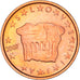 Eslovénia, 2 Euro Cent, The Prince's stone, 2007, MS(64), Aço Cromado a Cobre