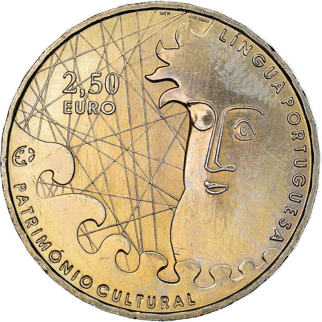 Portugal, 2-1/2 Euro, Essai 2 euros, 2009, Specimen, SPL+, Bi-Metallic