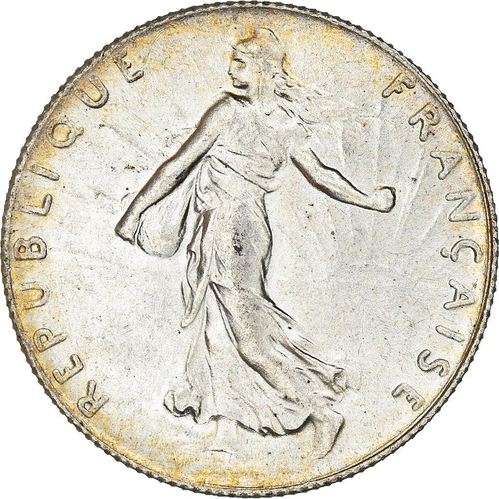 Coin, France, Semeuse, 50 Centimes, 1919, Paris, MS(64), Silver, KM:854