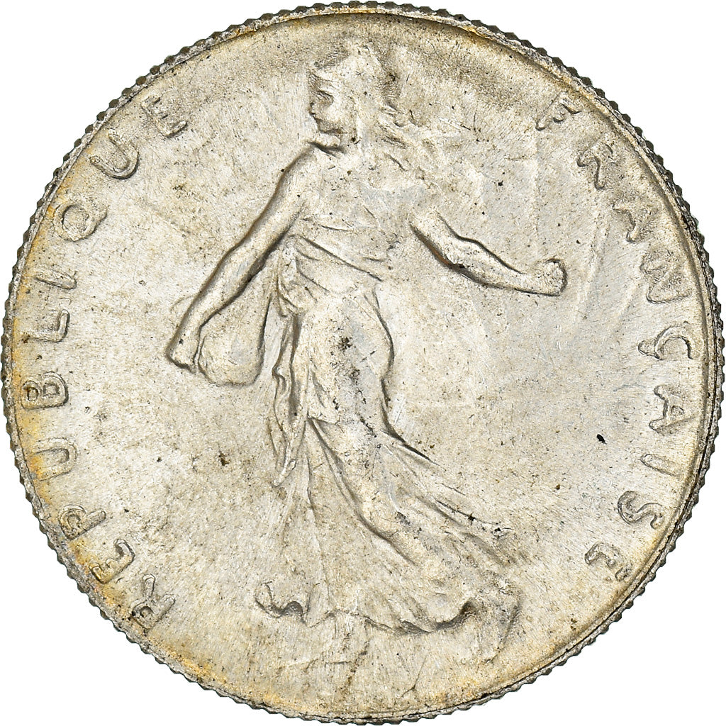 Coin, France, Semeuse, 50 Centimes, 1918, Paris, MS(63), Silver, KM:854