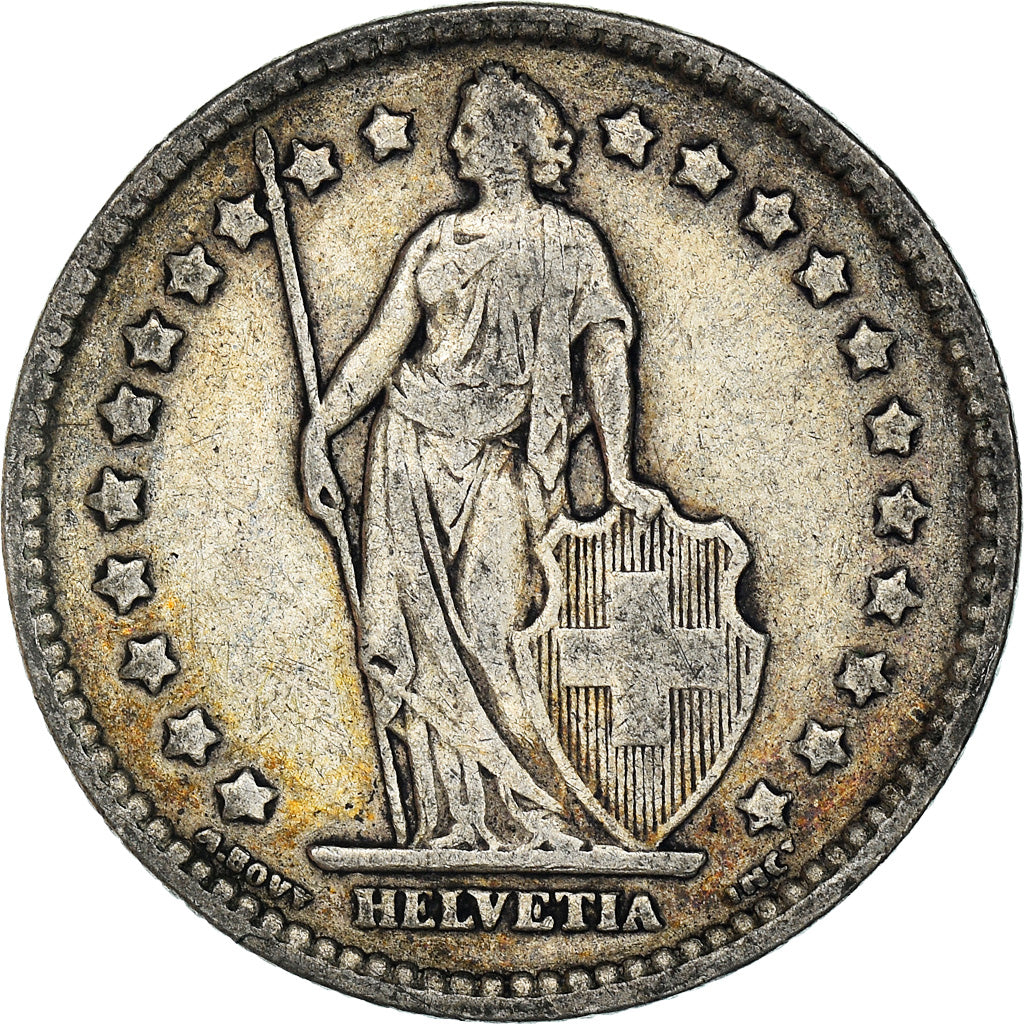 Coin, Switzerland, Franc, 1914, EF(40-45), Silver, KM:24