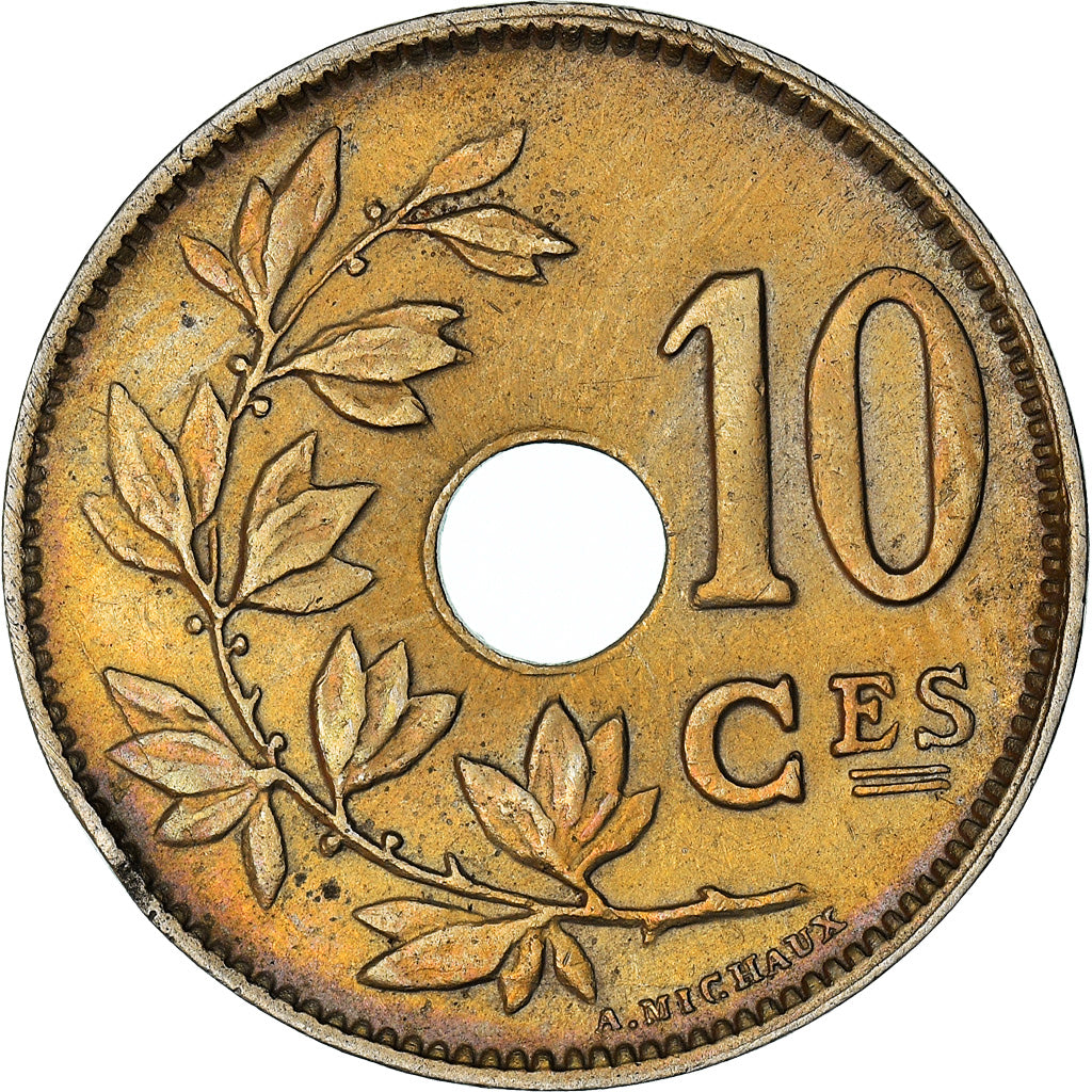 Coin, Belgium, 10 Centimes, 1923, AU(50-53), Copper-nickel, KM:85.1