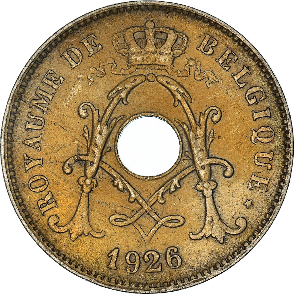 Coin, Belgium, 10 Centimes, 1926, AU(50-53), Copper-nickel, KM:85.1