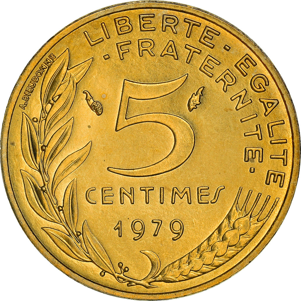 Coin, France, Marianne, 5 Centimes, 1979, Paris, FDC, MS(65-70)