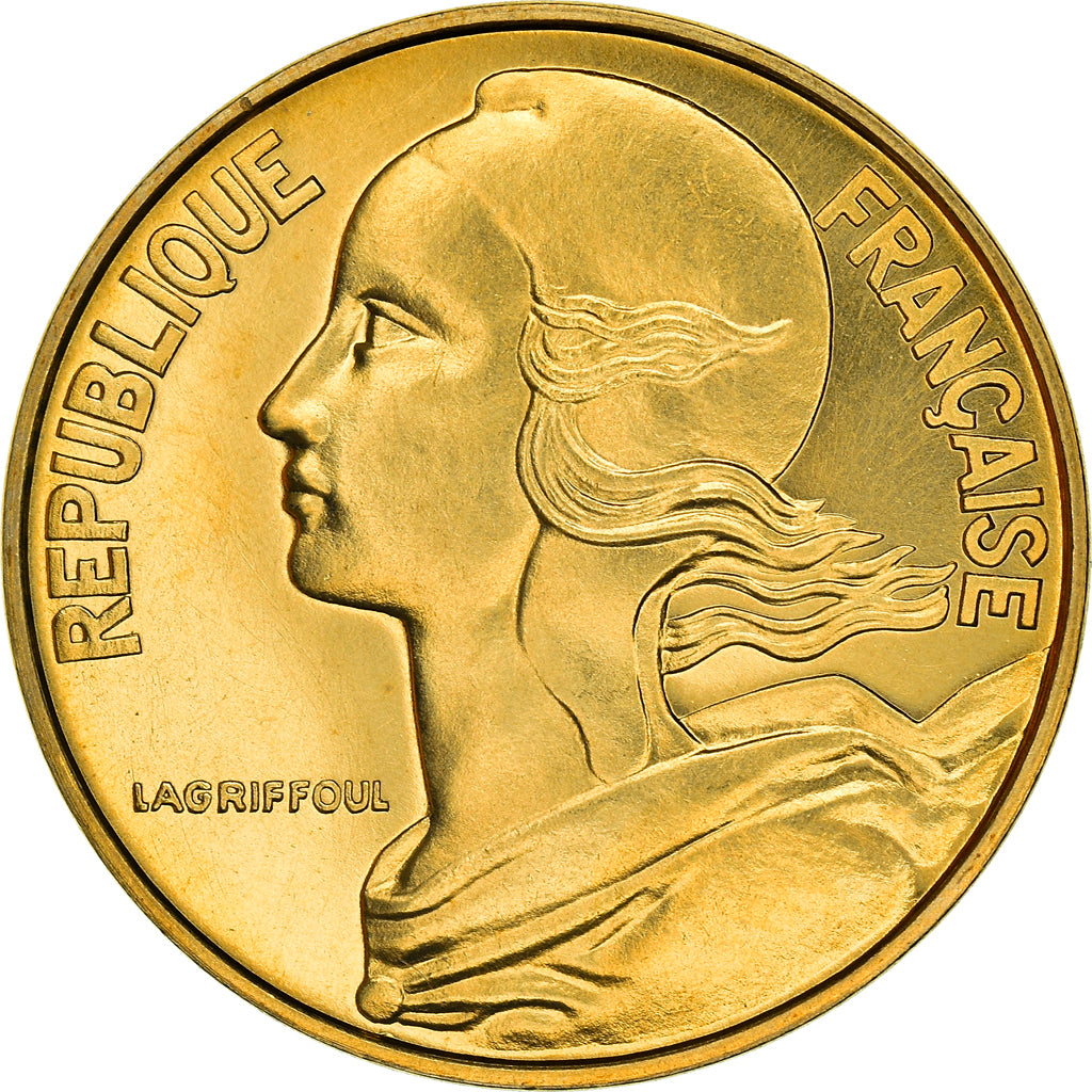 Moneta, Francia, Marianne, 20 Centimes, 1974, Paris, FDC, FDC, Alluminio-bronzo