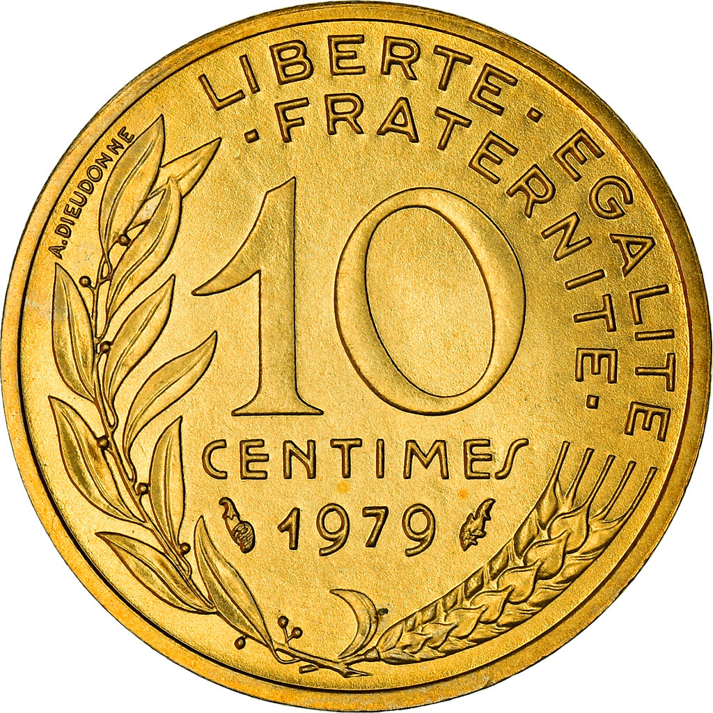 Coin, France, Marianne, 10 Centimes, 1979, Paris, FDC, MS(65-70)