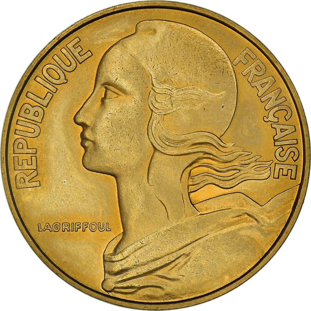 Munten, Frankrijk, Marianne, 20 Centimes, 1976, Paris, FDC, FDC