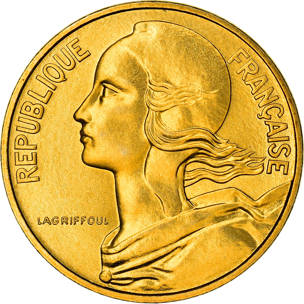 Coin, France, Marianne, 10 Centimes, 1977, Paris, FDC, MS(65-70)