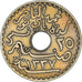 Coin, Tunisia, Muhammad al-Nasir Bey, 25 Centimes, 1919, Paris, AU(55-58)
