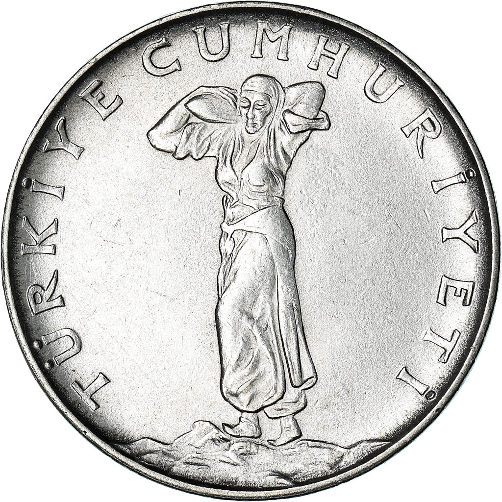 Coin, Turkey, 25 Kurus, 1968, AU(55-58), Stainless Steel, KM:892.3