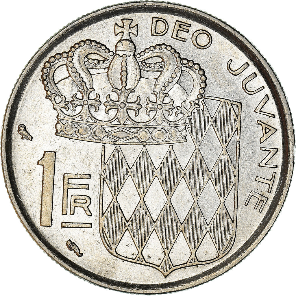 Coin, Monaco, Rainier III, Franc, 1960, AU(50-53), Nickel, KM:140