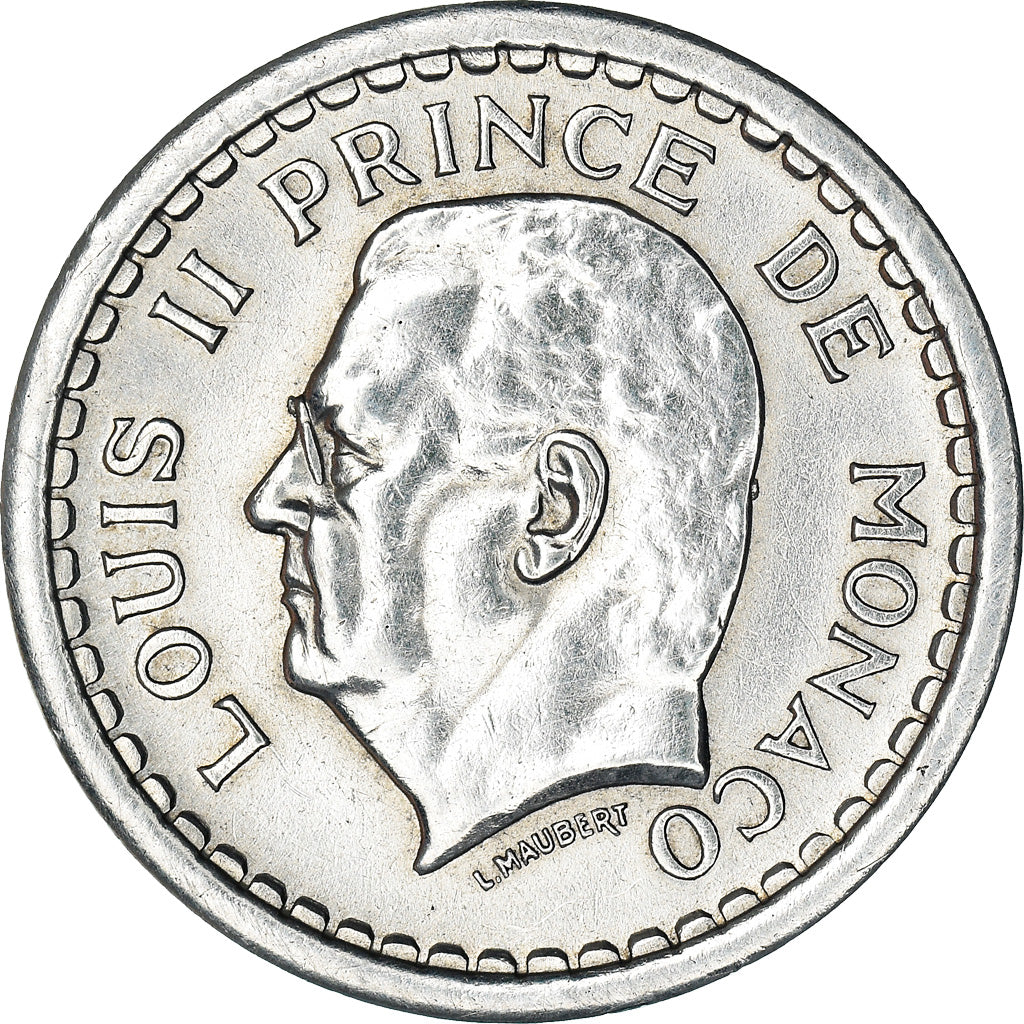 Münze, Monaco, Louis II, Franc, 1943, SS, Aluminium, KM:120
