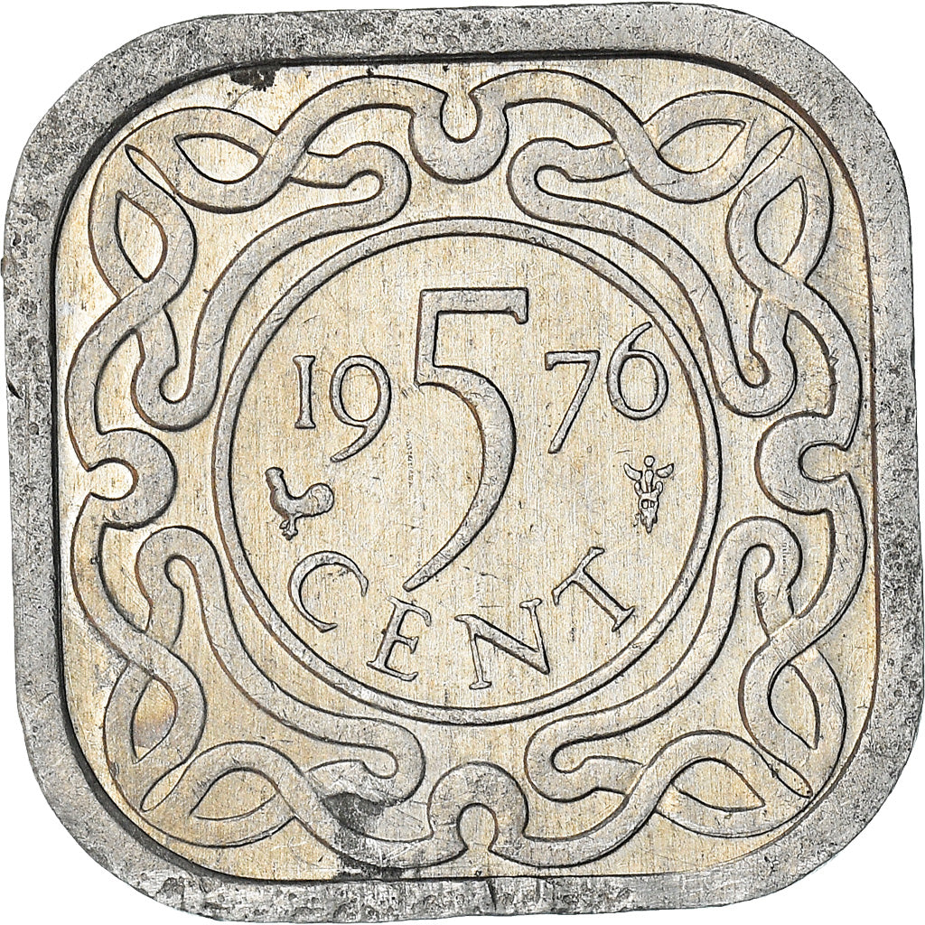Coin, Surinam, 5 Cents, 1976, AU(50-53), Aluminum, KM:12.1a