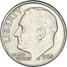 Münze, Vereinigte Staaten, Roosevelt Dime, Dime, 1962, U.S. Mint, Denver, SS+