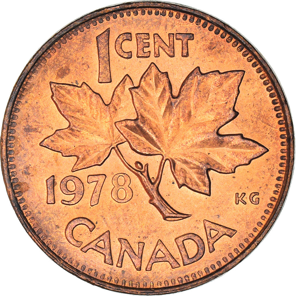 Coin, Canada, Elizabeth II, Cent, 1978, Royal Canadian Mint, MS(63), Bronze