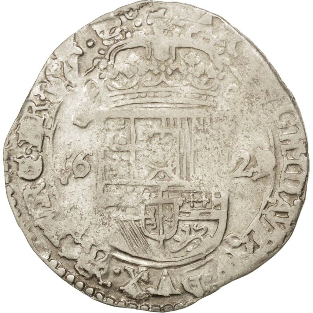 Coin, Spanish Netherlands, BRABANT, Escalin, 1629, Brabant, EF(40-45), Silver