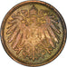 Coin, GERMANY - EMPIRE, Wilhelm II, Pfennig, 1892, Berlin, EF(40-45), Copper