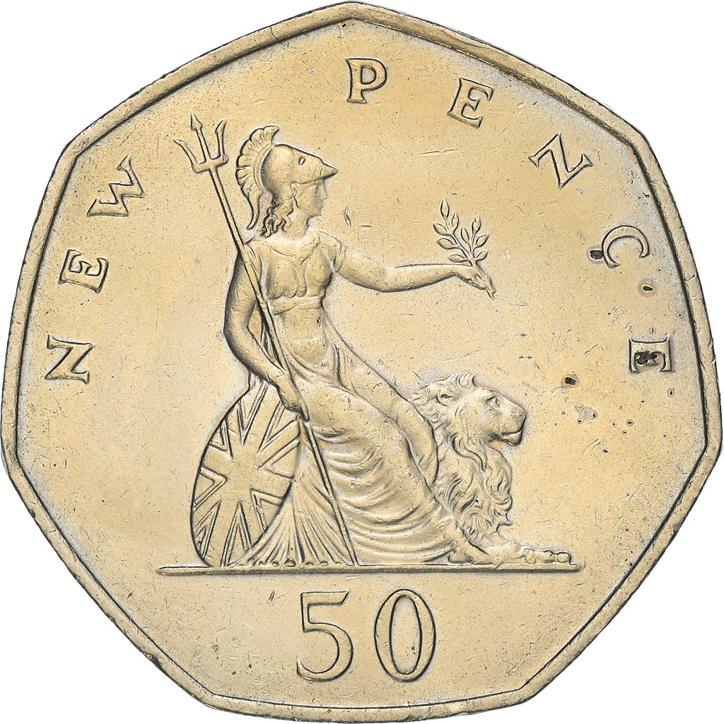 Monnaie, Grande-Bretagne, Elizabeth II, 50 New Pence, 1969, SUP, Copper-nickel