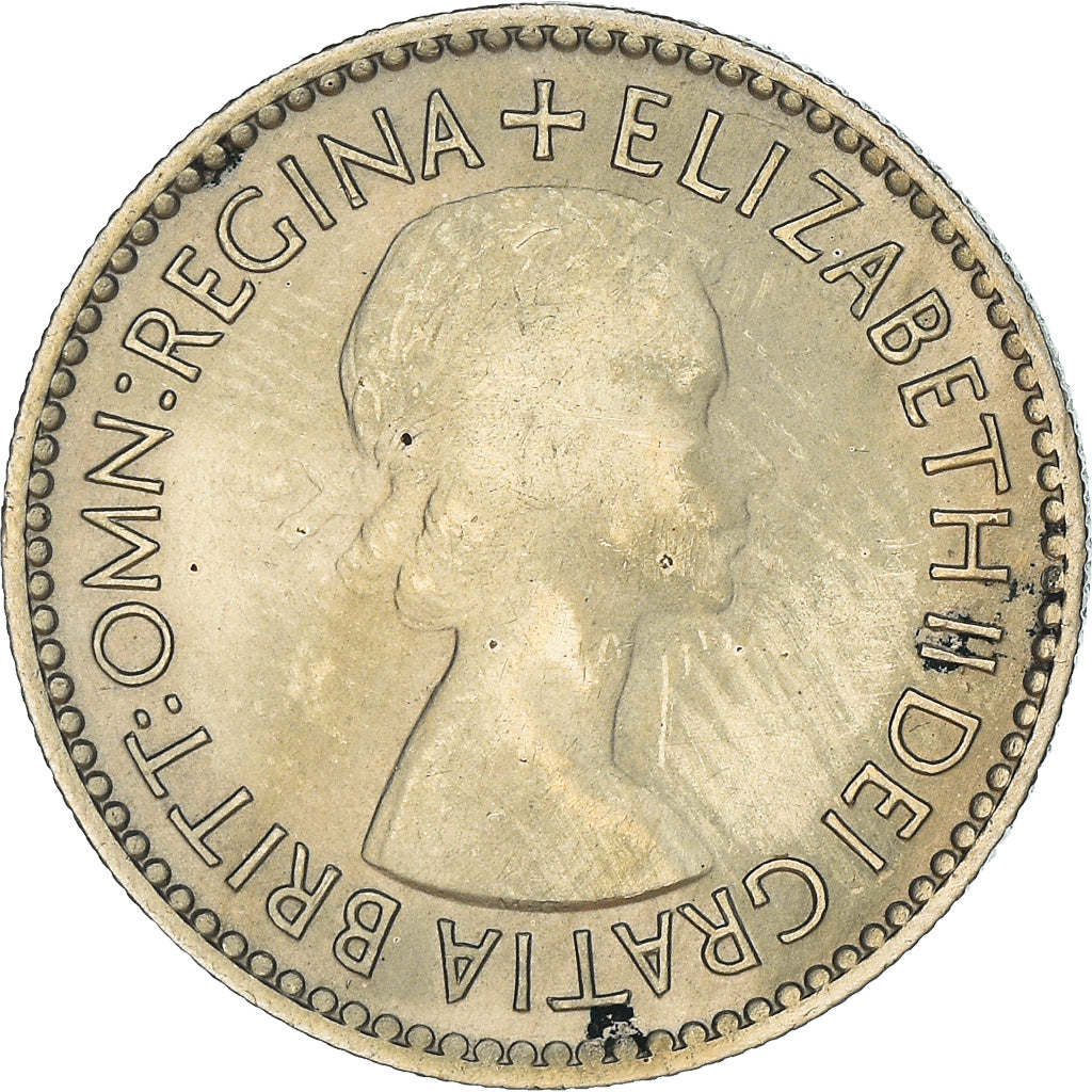 Münze, Großbritannien, Elizabeth II, 6 Pence, 1953, VZ, Copper-nickel, KM:889