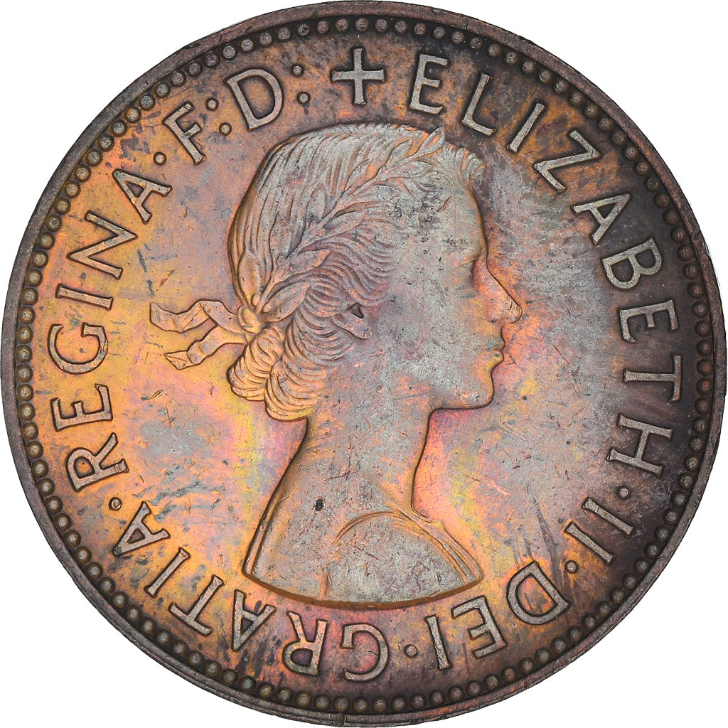 Monnaie, Grande-Bretagne, Elizabeth II, 1/2 Penny, 1962, TTB+, Bronze, KM:896